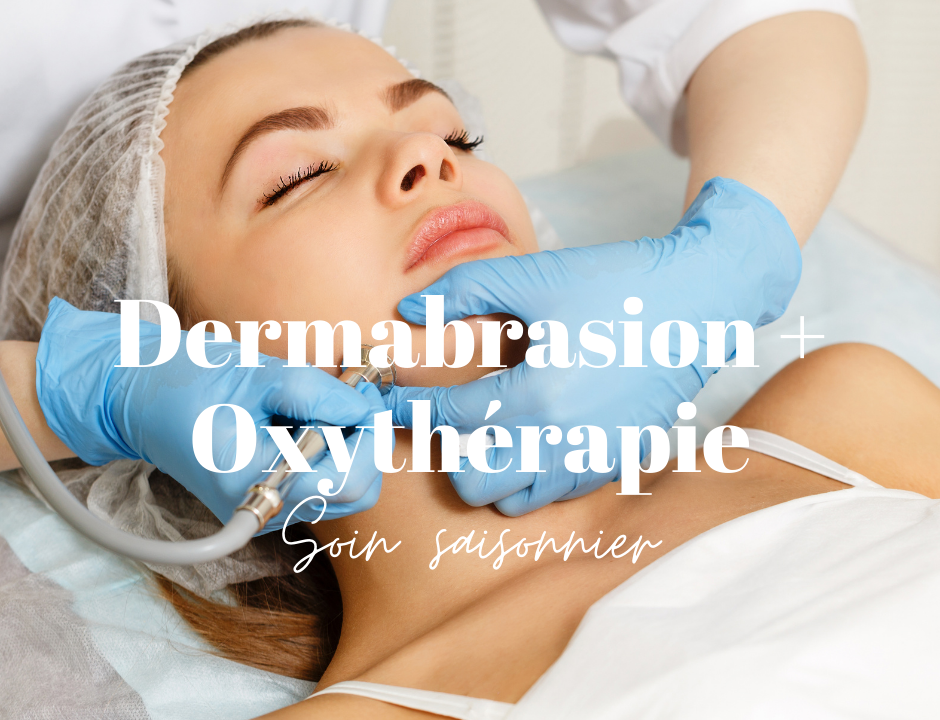 image qui représente une femme en train de recevoir un soin de dermapod pour illustrer l'offre saisonnière dermabrasion et oxythérapie chez imaderm