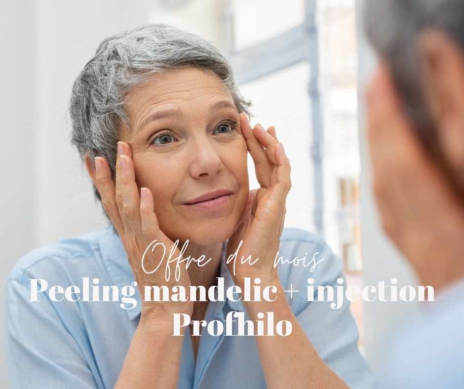 L'offre du mois de novembre est un peeling mandelic associé à une injection de Profhilo.